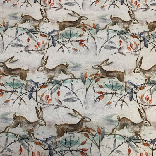 Voyage Christmas Hares Linen