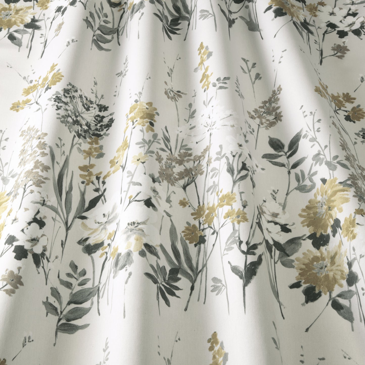 iLiv Wild Meadow Curtain Fabric Charcoal
