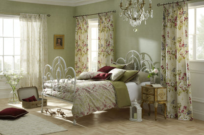Fren style bedroom with curtains made from iLiv Wild Meadow