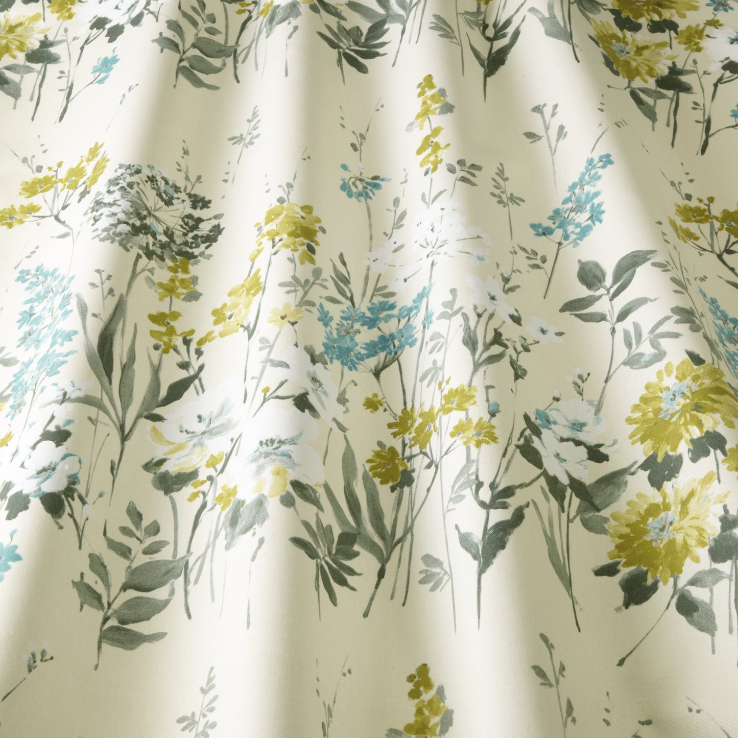 iLiv Wild Meadow Curtain Fabric Pistachio