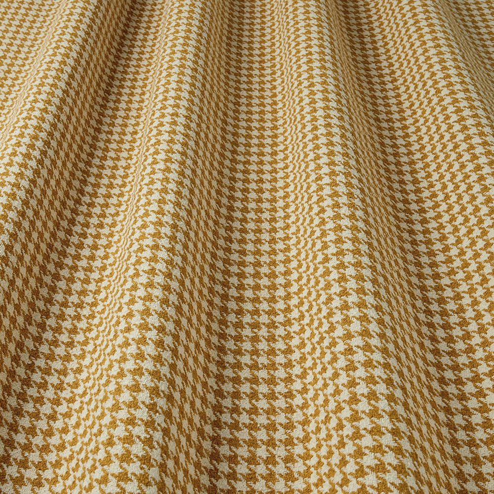 iLiv Fire Retardant Houndstooth Mustard
