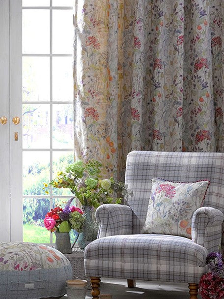 Curtains made from Voyage Country Curtain Fabric Hedgerow Cr