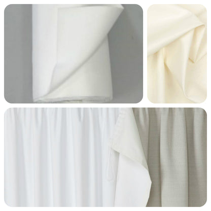 Curtain Lining Blackout White Fire Resistant