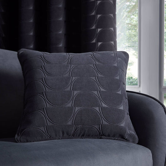 Clarke & Clarke Lucca Cushion Charcoal