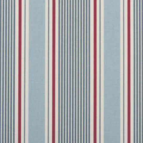 Clarke & Clarke Sail Stripe Curtain Fabric Marine