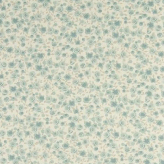 Clarke & Clarke Ditsy Rose Duckegg