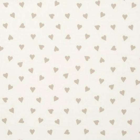 Clarke & Clarke Hearts Taupe