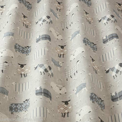 iLiv Baa Baa Designer Curtain Fabric Charcoal