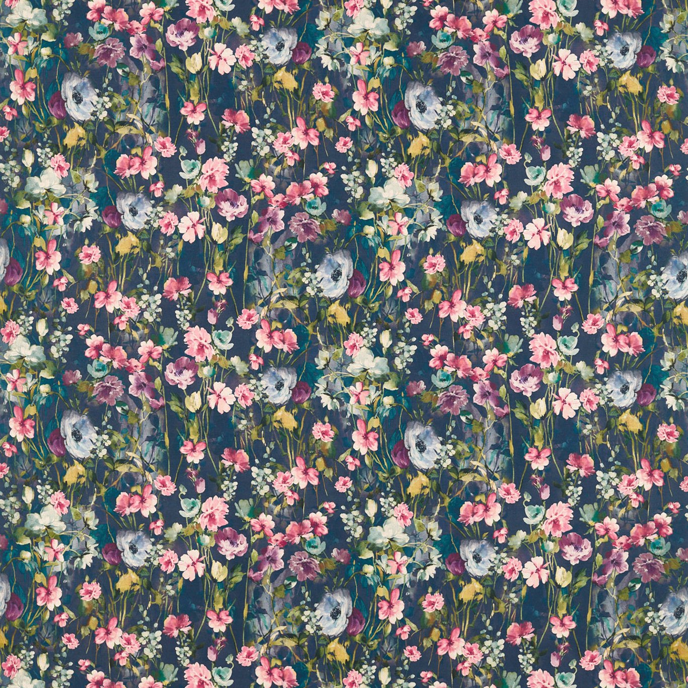 Clarke & Clarke Wild Meadow Multi Linen