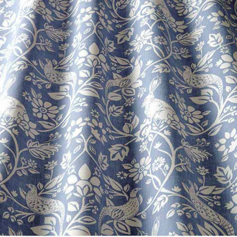 iLiv Heathland Curtain Fabric Indigo