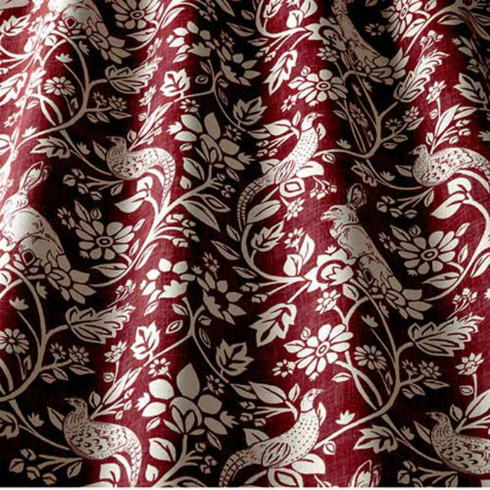 iLiv Heathland Curtain Fabric Rouge