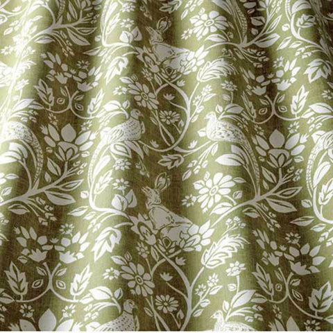 iLiv Heathland Curtain Fabric Moss