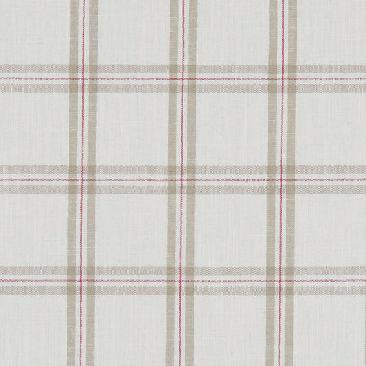 Clarke & Clarke Kelmscott Raspberry/Linen
