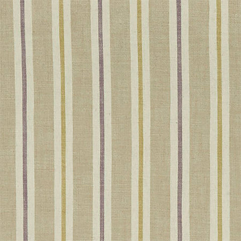 Clarke and Clarke Sackville Stripe Heather/Linen