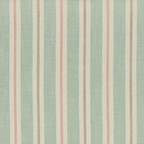 Clarke and Clarke Sackville Stripe Mineral/Blush