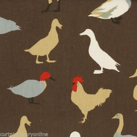 Prestigious Textiles Cock-a-Leekie Curtain Fabric Nutmeg