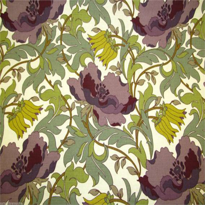 iLiv Art Deco Curtain Fabric Amethyst