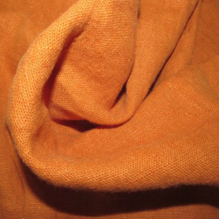 Soft Draping Linen Curtain Fabric Ochre