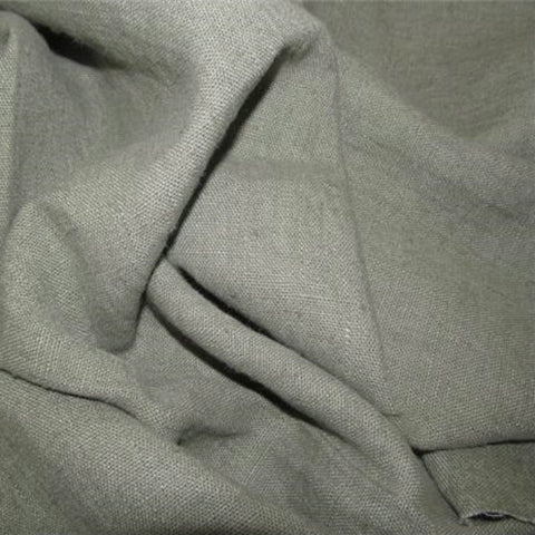 Soft Draping Linen Curtain Fabric Olive