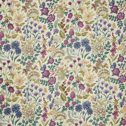 iLiv Field Flowers Curtain Fabric Eldeberry