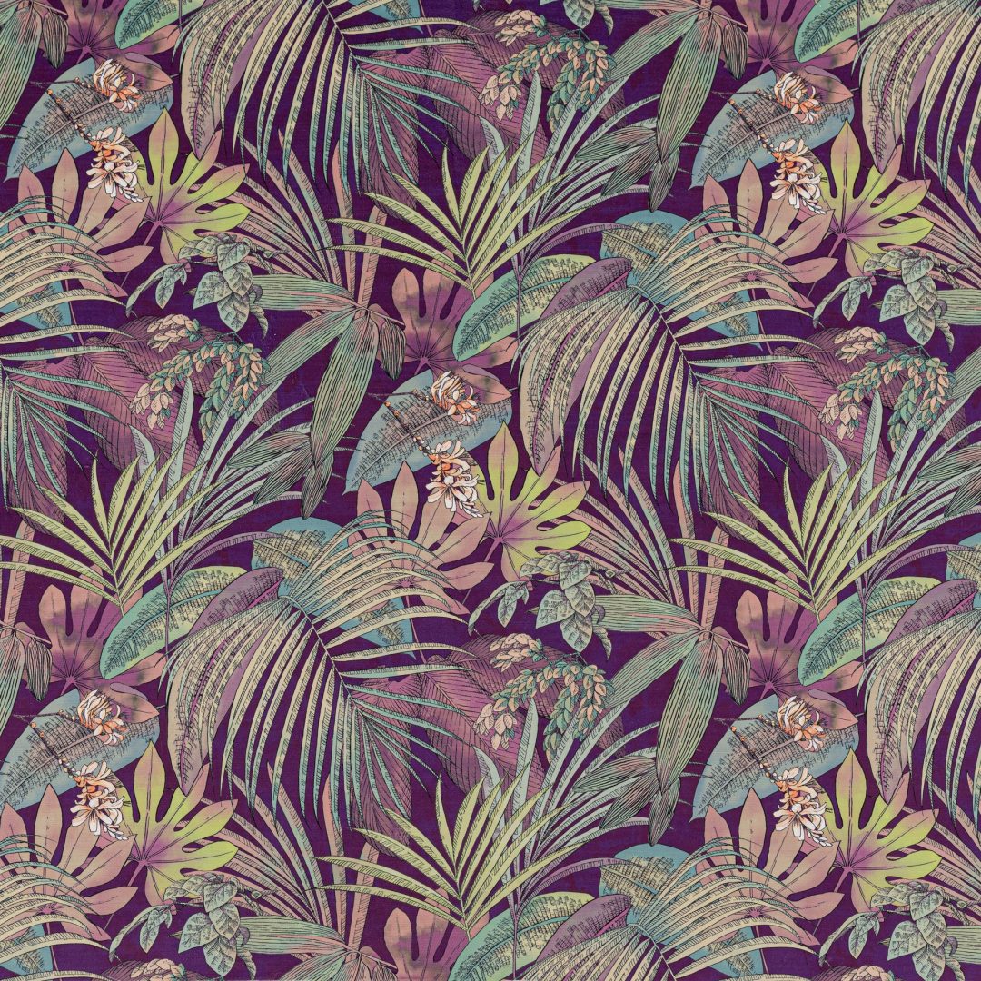 Beaumont Textiles Hutan Palm Plum