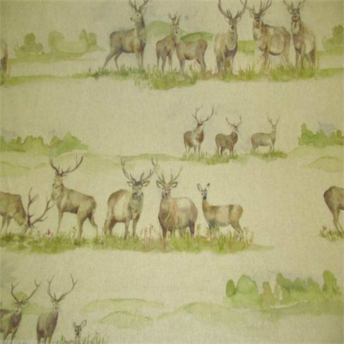 Voyage Country Curtain Fabric Moorland Stag