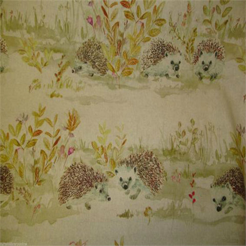 Voyage Country Curtain Fabric Mr & Mrs Hedgehog