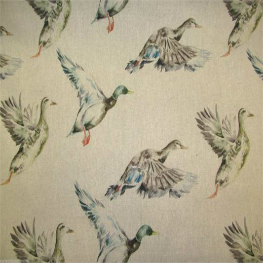 Voyage Country Flying Ducks Curtain Fabric