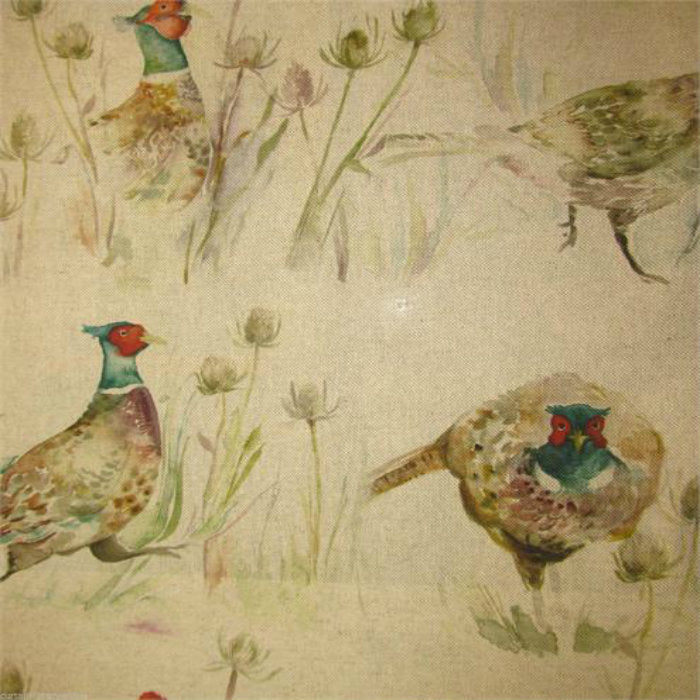 Voyage Country Curtain Fabric Bowmont Pheasants