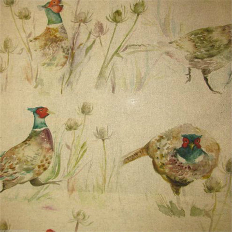 Voyage Country Curtain Fabric Bowmont Pheasants