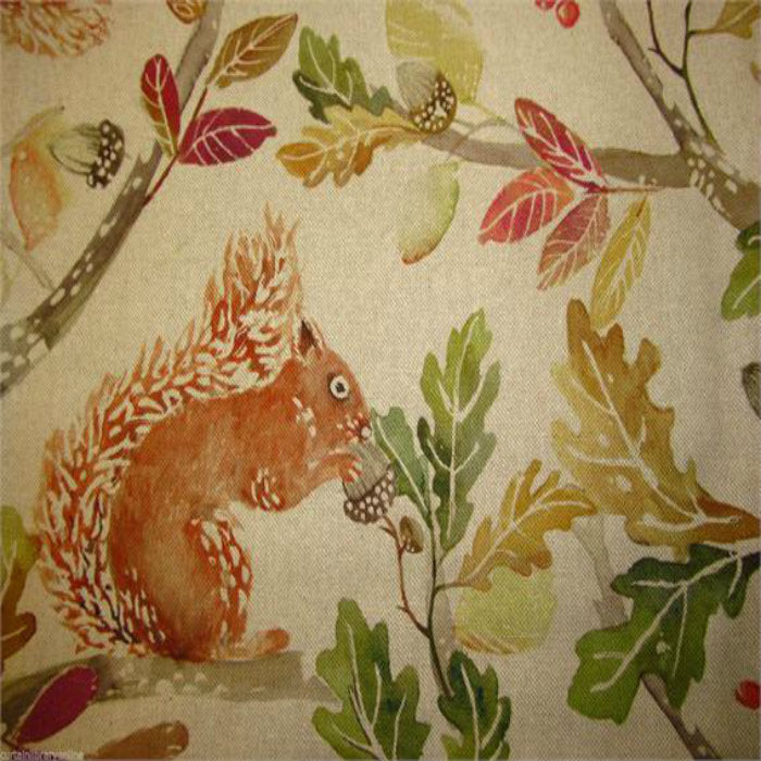 Voyage Country Curtain Fabric Scurry Of Squirrels