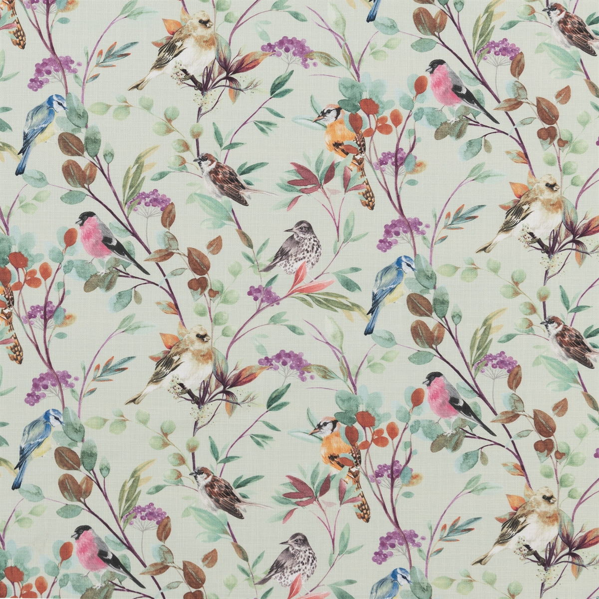 Beaumont Textiles Songbirds Berry