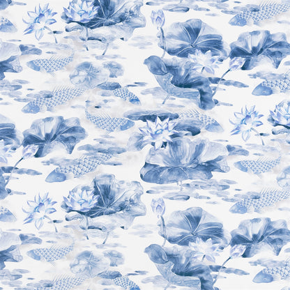 Beaumont Textiles Koi Wedgewood