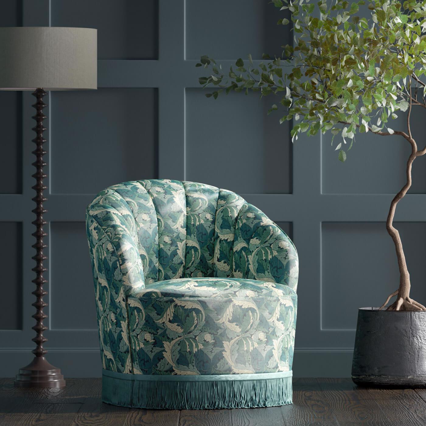 Clarke & Clarke William Morris Acanthus Teal
