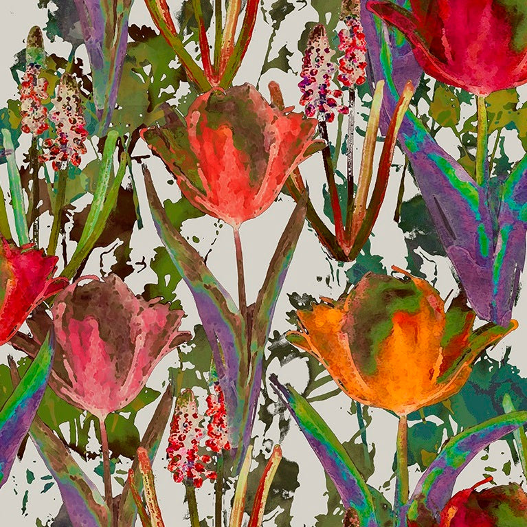 Chess Designs Tulips Spice – The Curtain Factory Outlet