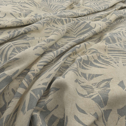 Belfield Tropical Leaves Cloud Grey