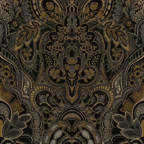 Art of the Loom Damask Dangereuse Anthracite