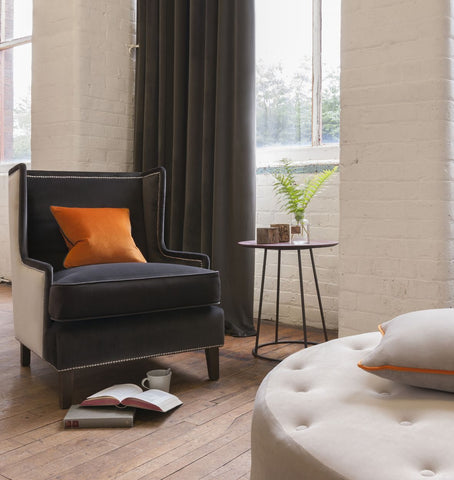 Clarke & Clarke Alvar Charcoal